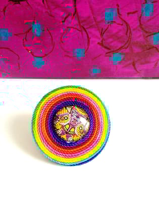 COLORS IN THE AIR - CIRCLE GLASS RING