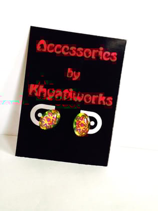 The Phulkari Series - Oval Studs