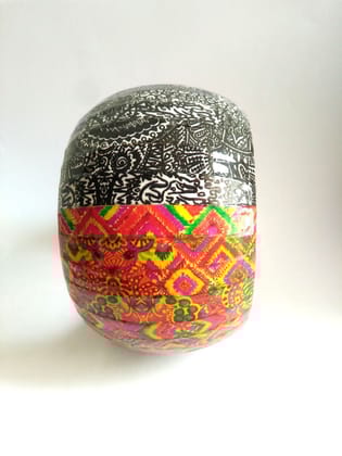 ELEGANT BLACK & RED WOODEN BANGLE