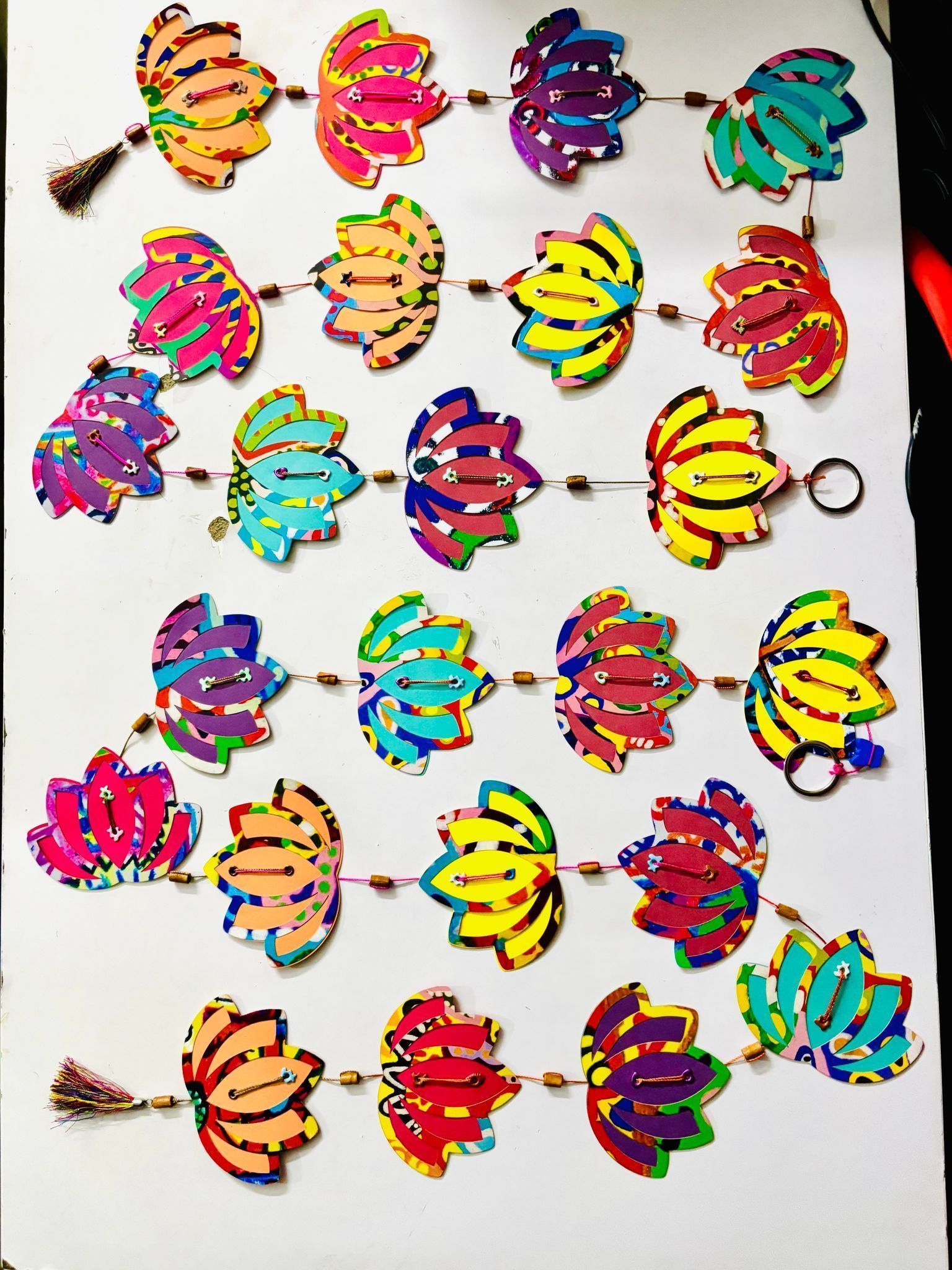 Handcrafted Lotus Paper Bunting