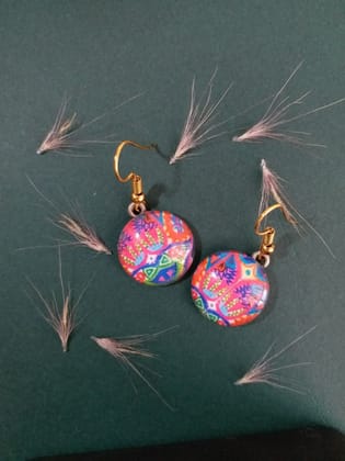 FLOWER POWER GLASS EARRINGS