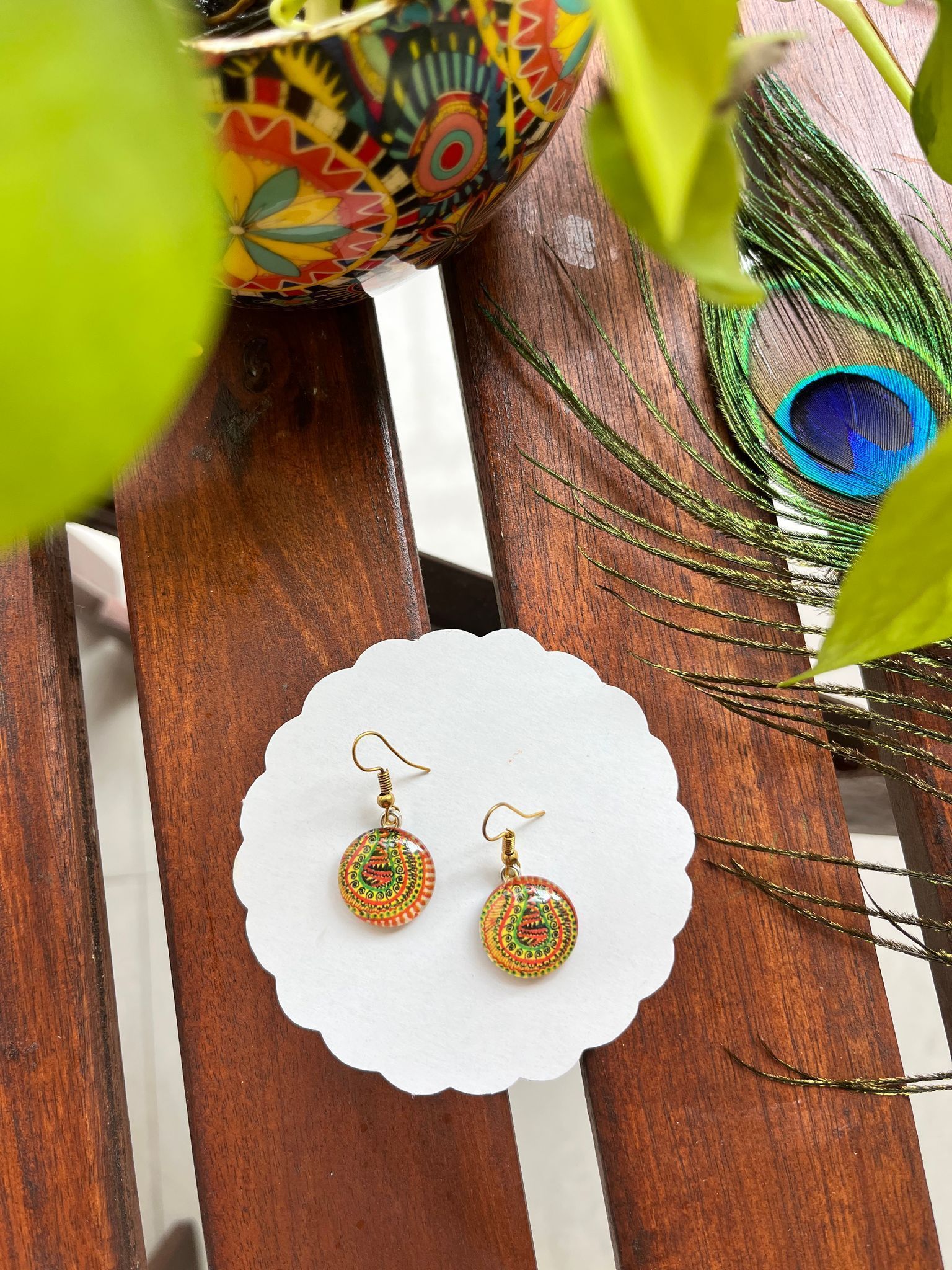 Rural-Magic glass Earrings