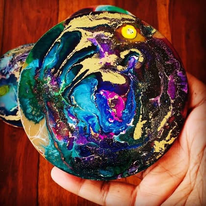 AMAZING RESIN ART COASTER