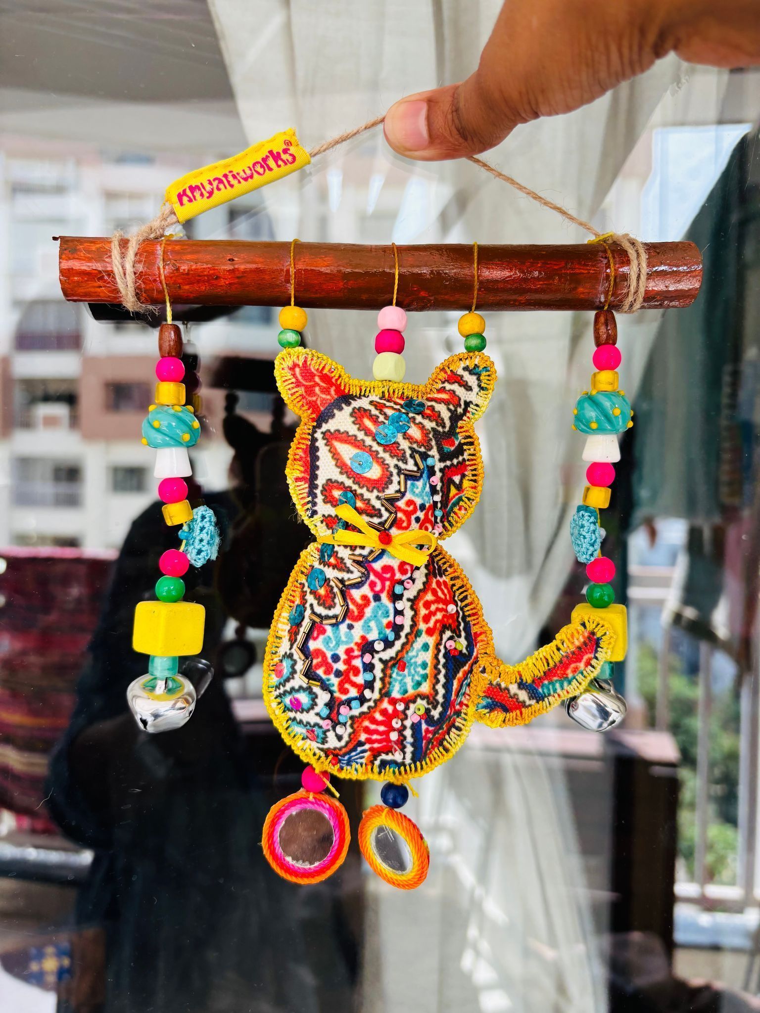 “Woody TomCat” Wall Hanging/ Wind Chime