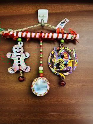 XMas special hangings - house and gingerbread man - for door or wall