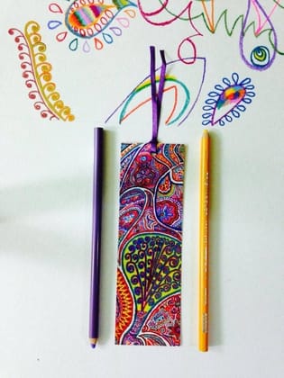 Of What We Are Bookmarks - 'Peacock Plumes' Of What We Are Bookmarks - 'Peacock Plumes'