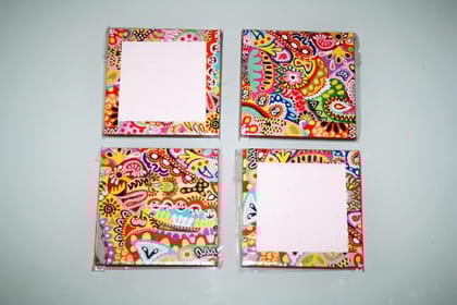 Pristine - Set of 4 White Ceramic Coasters