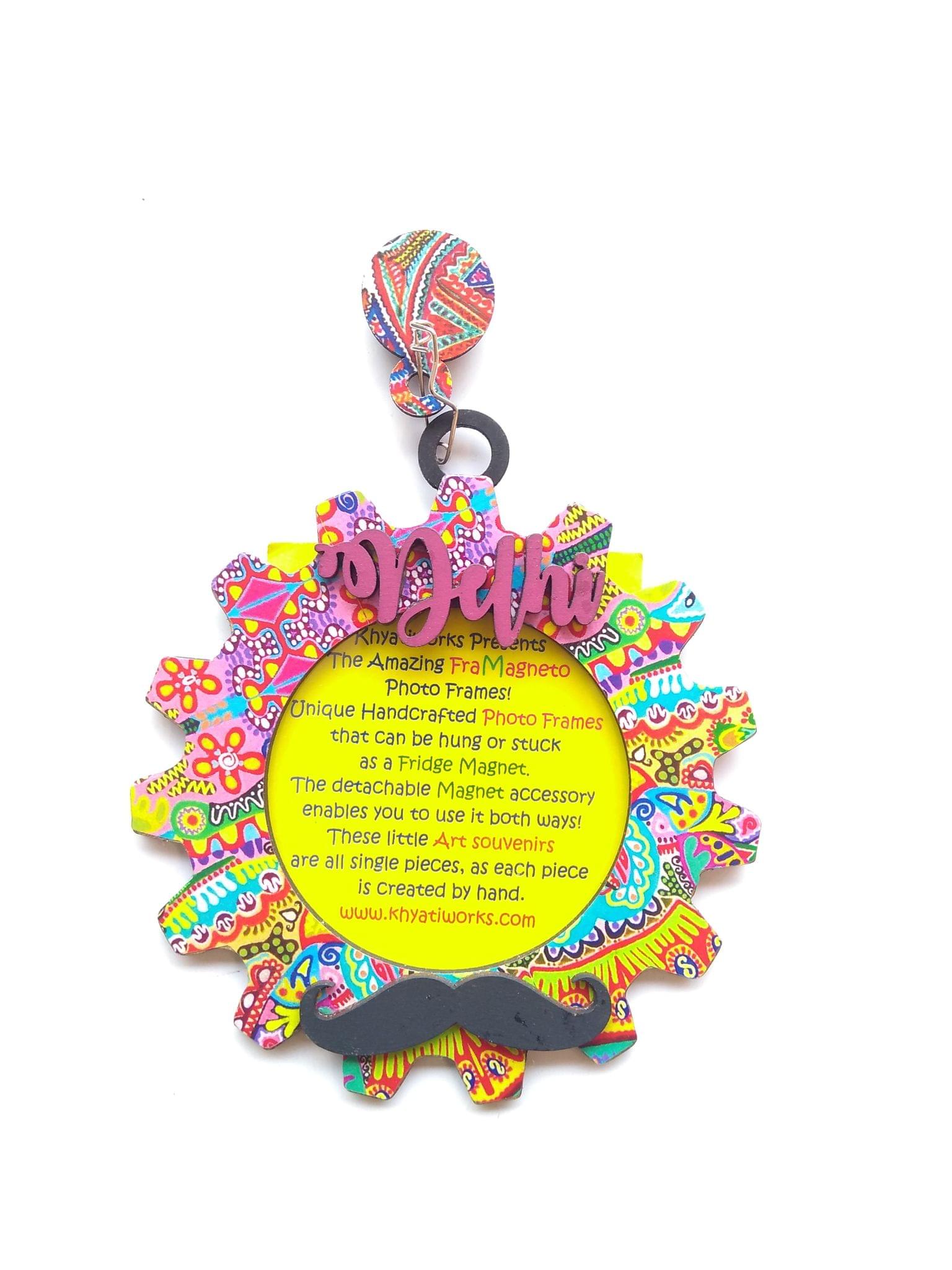 FRAMAGNETO Colorama Art Frame WITH MOUSTACHE - DELHI