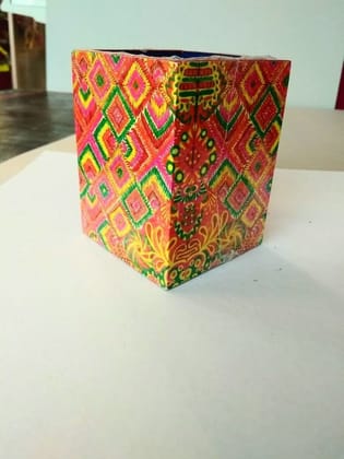 Phulkari Pen Stand