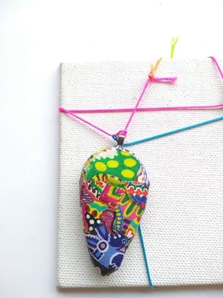 Psychedelic awesomeness handmade Pendant number 1