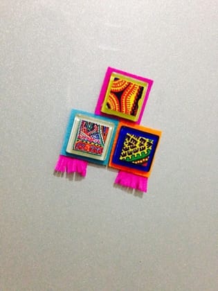 The Colored Steps Fridge Magnet