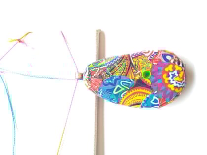 Psychedelic awesomeness handmade Pendant number 2