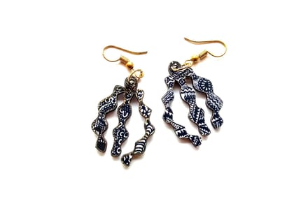 Artwork Wooden Earrings - Corals in assorted Artworks