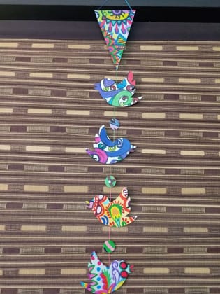 FLY BIRD SHAPED BUNTING WITH TASSEL