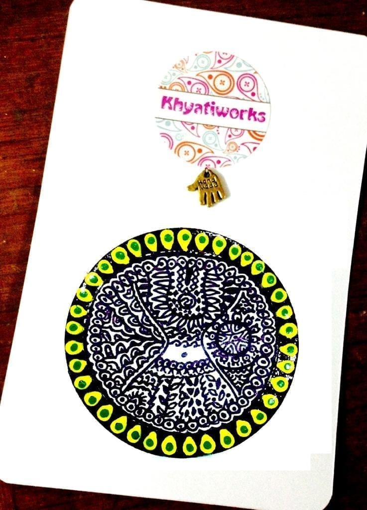 Banjara Girl Wooden Magnet