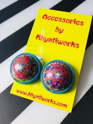 BLUSH HAND PAINTED STUDS