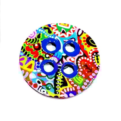 Colorisma Button Wodden Magnet