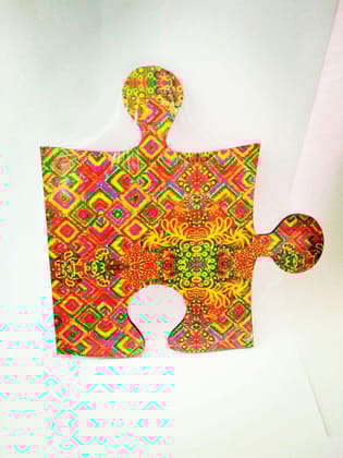 PHULKARI PUZZLE SHAPE COASTER