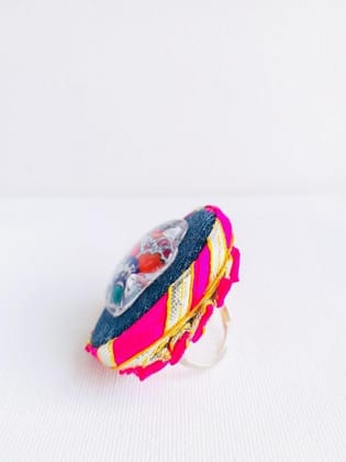 PINK MAGIC GLASS RING