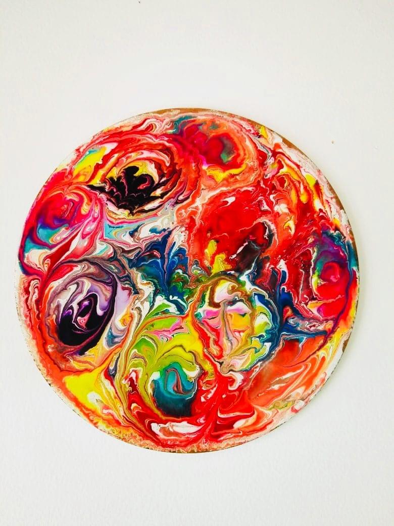 Fiery Splash' Wall Art