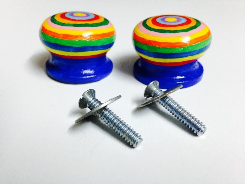 Sky-Rainbow Knobs - Set of 2