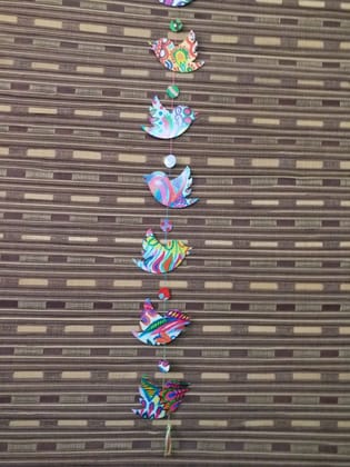 FLY BIRD SHAPED BUNTING WITH TASSEL