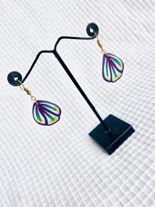 Leo handcrafted clay earrings