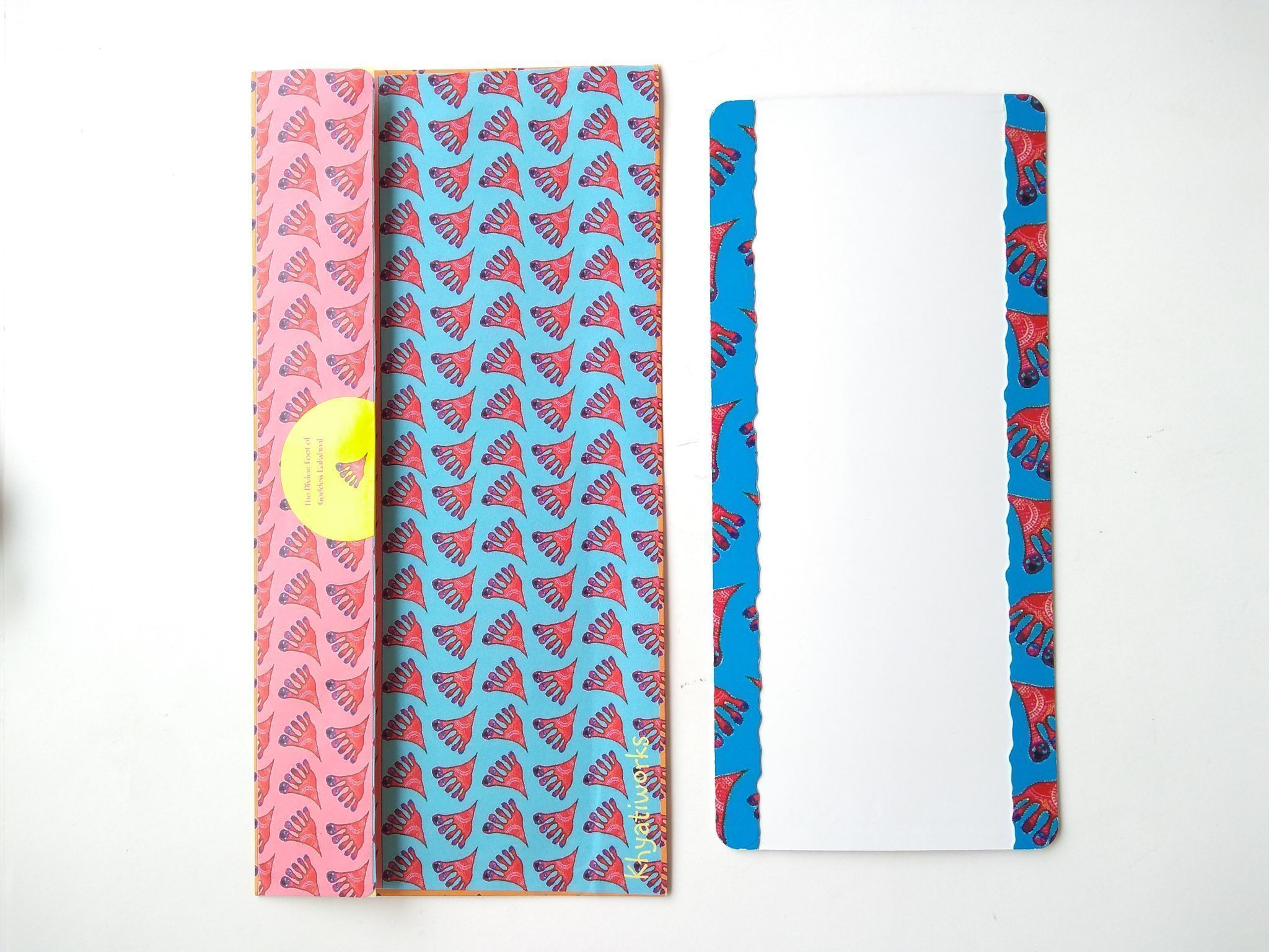 Lakshmi Padam Gift Envelopes and Card - orange