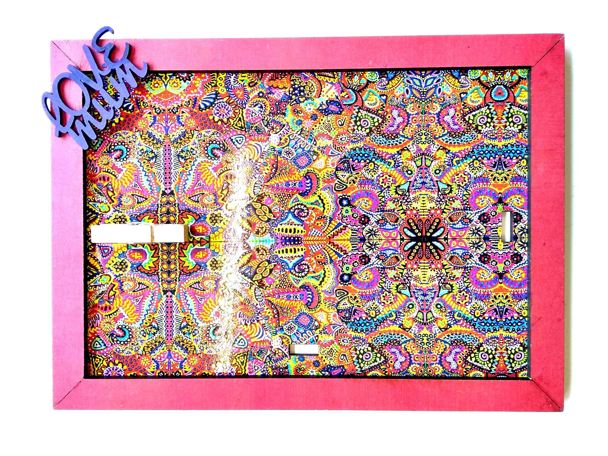 When Colors Speak Photo Frame with Magenta Borders - Mom's Special