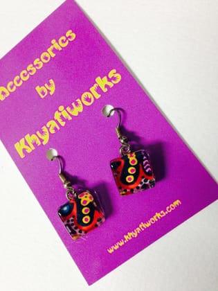The Bubbles Glass Earrings