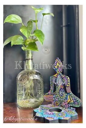 SERENITY - Buddha Handpainted Candle holders [Available for purchase]