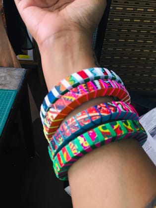 Summery Bright Bangle Set