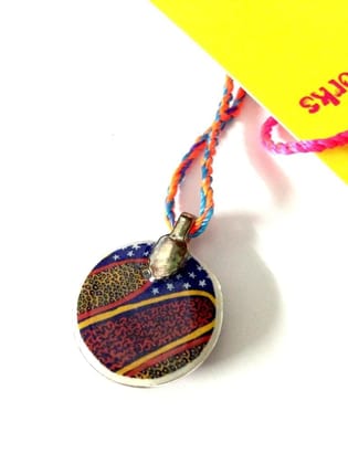 Lakshmi Padam - Glass Tile Pendant