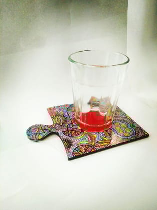 IT'S ALL CONNECTED ARTWORK COASTER - PUZZLE SHAPE