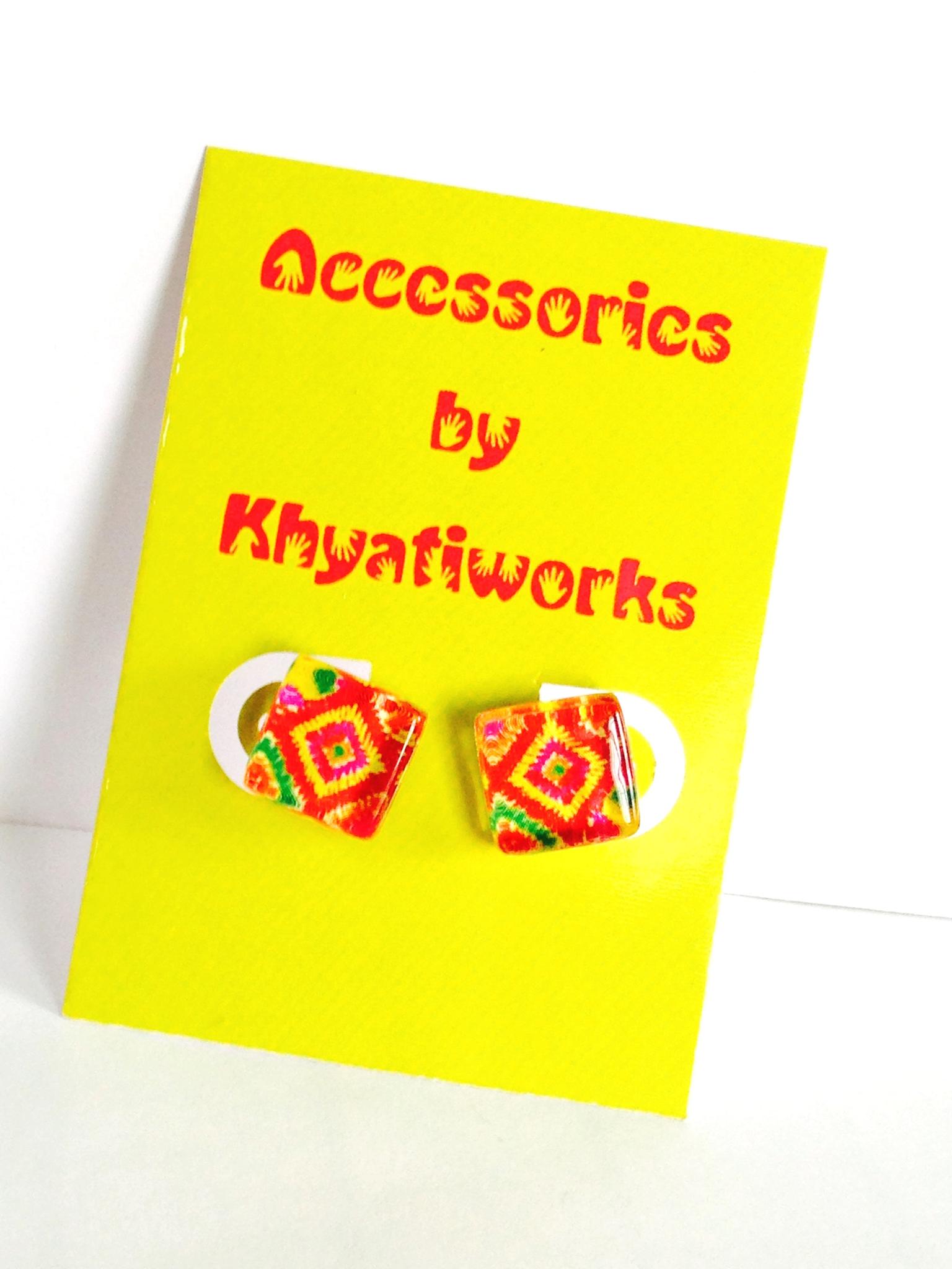 The Phulkari Series - Square Studs