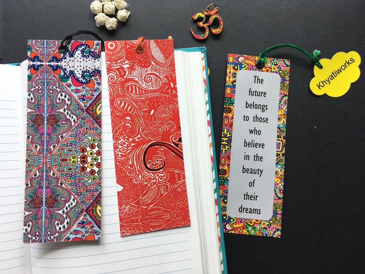 color me Set of 3 Bookmarks