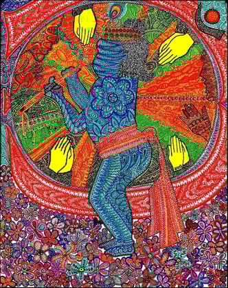 Krishna and His devotees