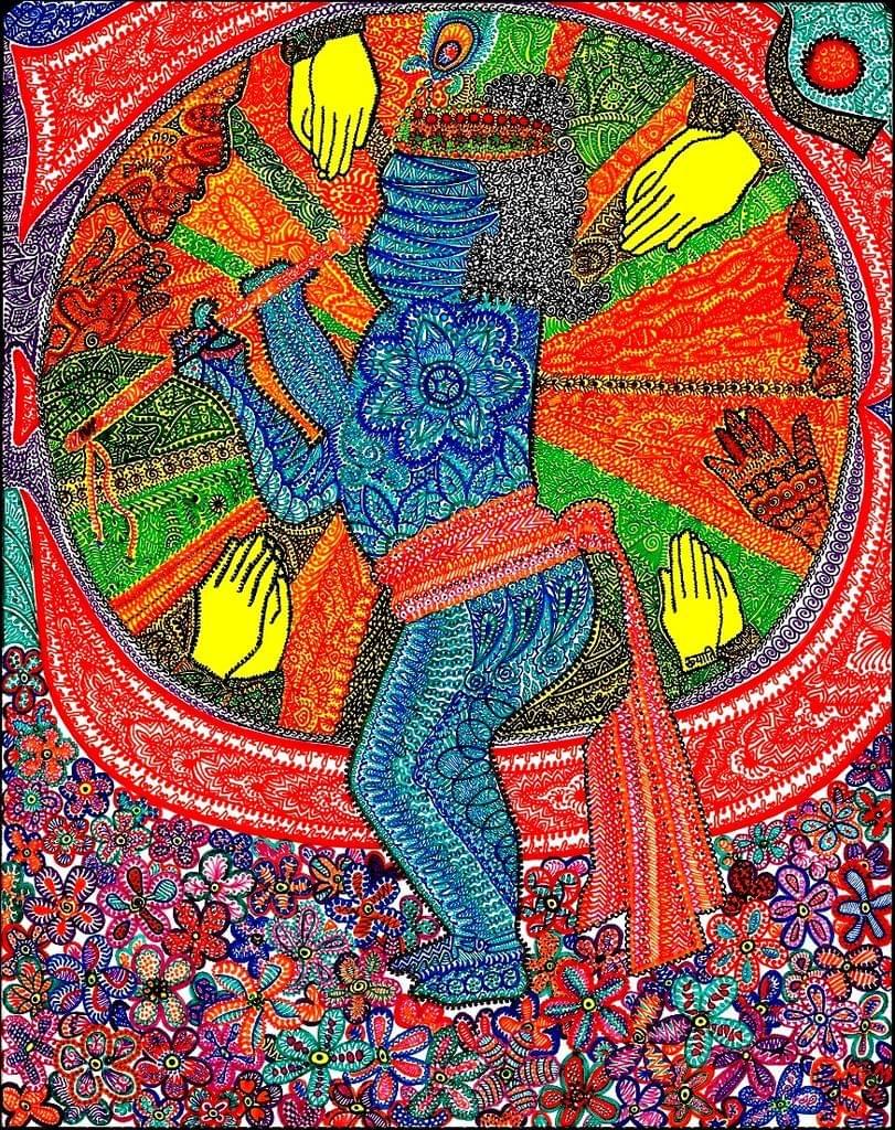 Krishna and His devotees