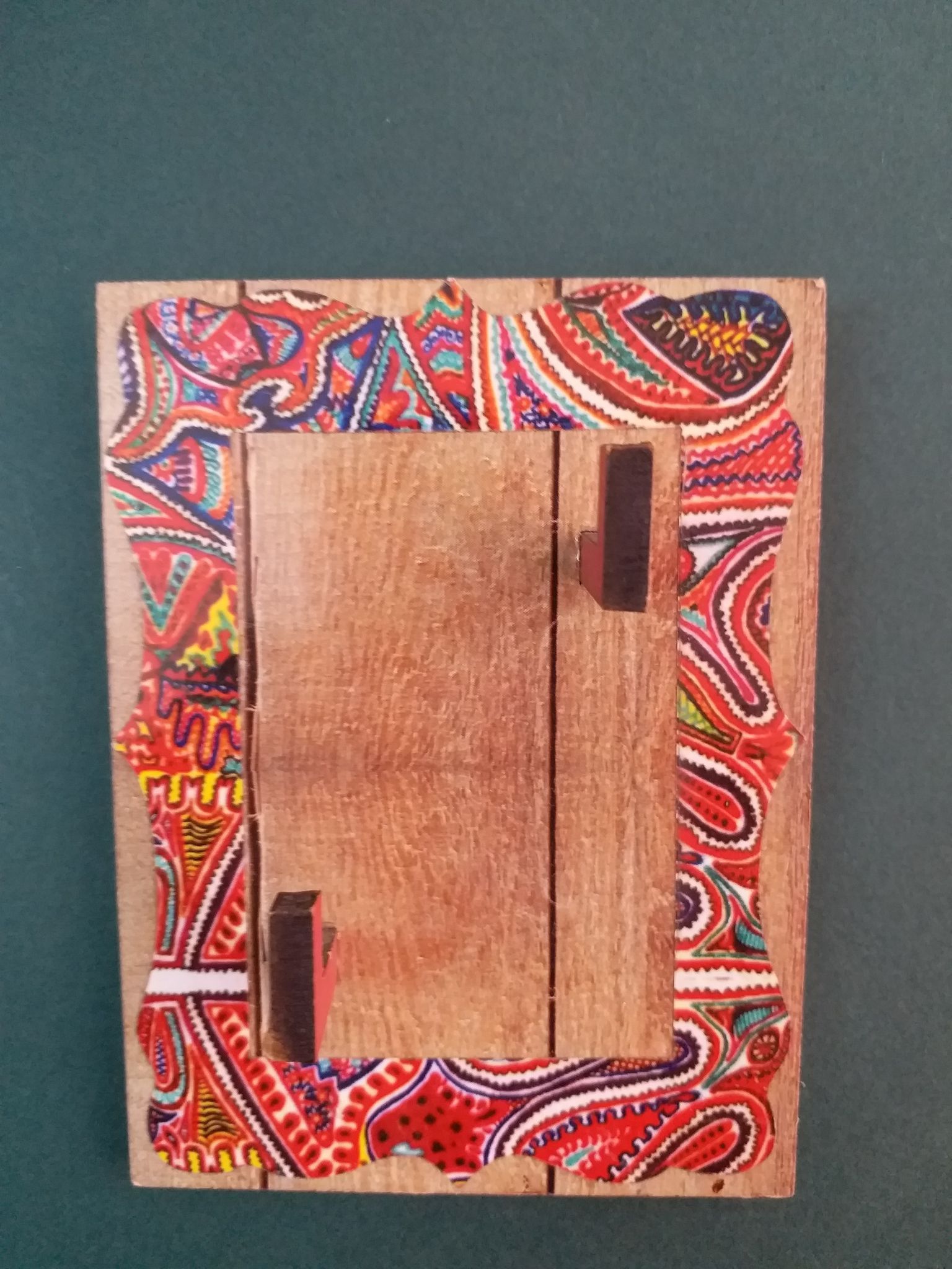 Key Holders - Rectangle Wooden Base with Bright Colored Artwork Frame