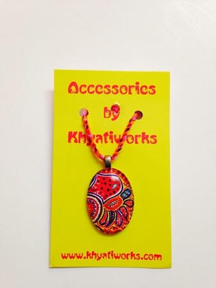 Ice Cream Oval Glass Pendant