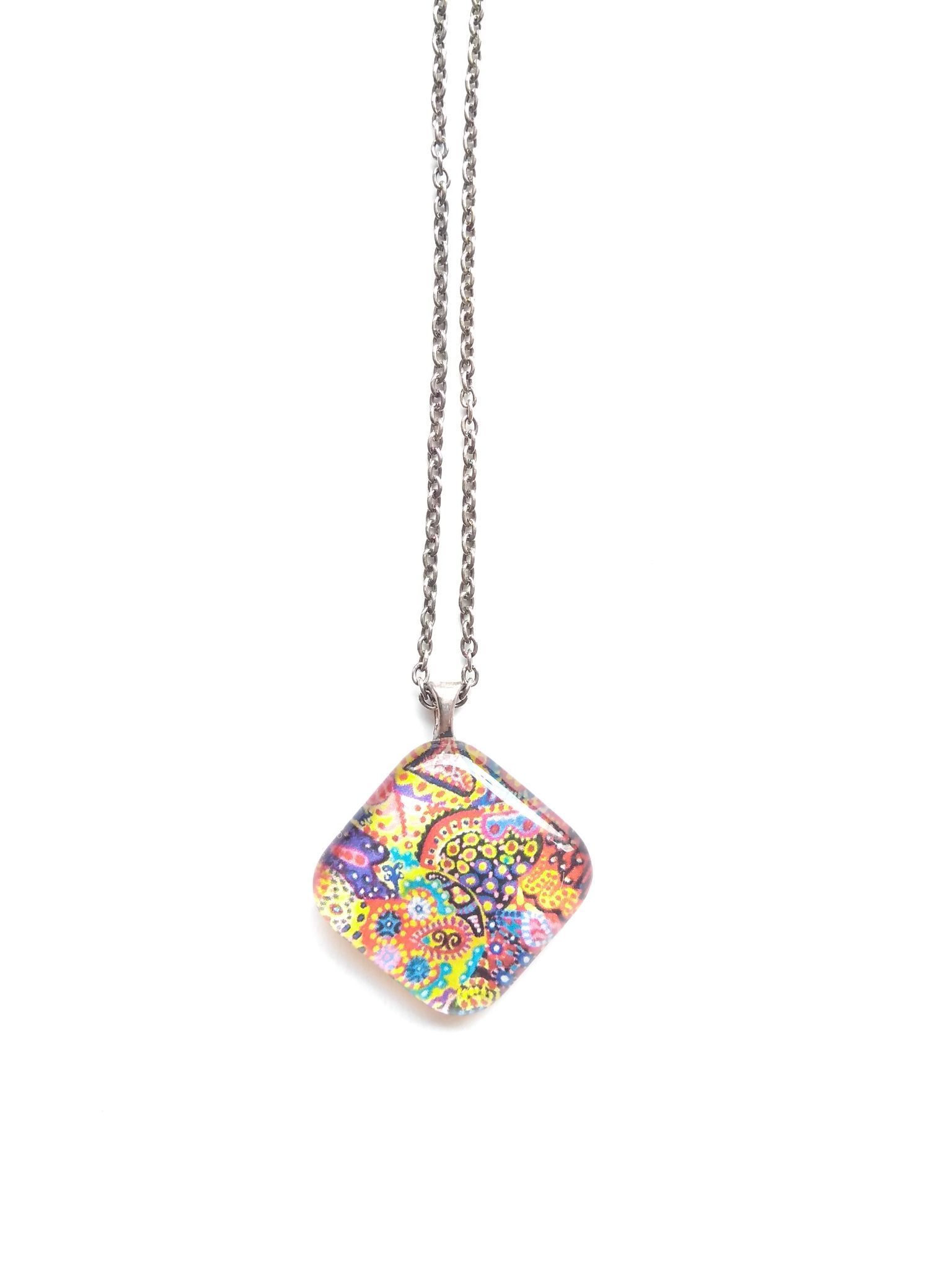 Story of jubilation glass pendant