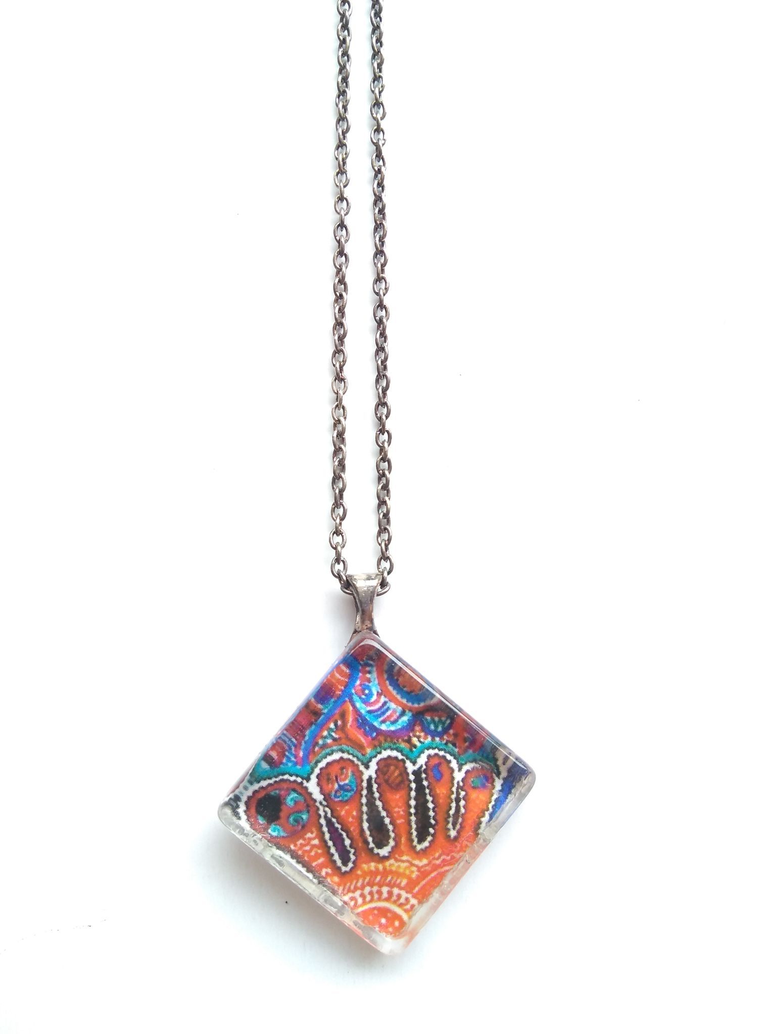 Lakshmi padam glass pendant