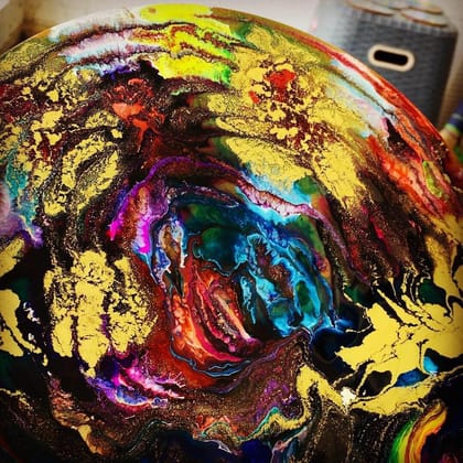 HAPPY RAINBOW RESIN ART PLACEMAT