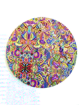 When Colors Speak Round Placemat