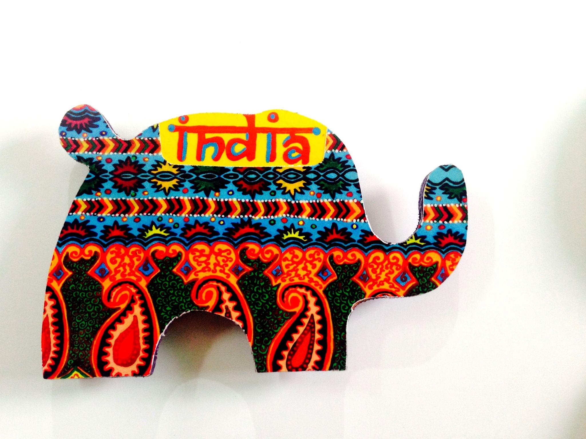 Ethereal Elephant India Wooden Magnet